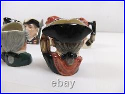 Royal Doulton Character Jugs From Williamsburg Miniature Mini Toby Jugs