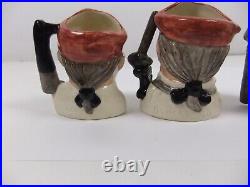 Royal Doulton Character Jugs From Williamsburg Miniature Mini Toby Jugs