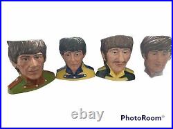 Royal Doulton Character Jugs Full Set of Beatles jugs mint condition