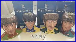 Royal Doulton Character Jugs Full Set of Beatles jugs mint condition