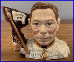 Royal Doulton Character Jugs King George VI & Queen Elizabeth II Limited Ed