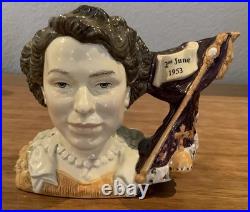 Royal Doulton Character Jugs King George VI & Queen Elizabeth II Limited Ed