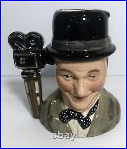 Royal Doulton Character Jugs Laurel and Hardy D7008 / D7009 (with COA)