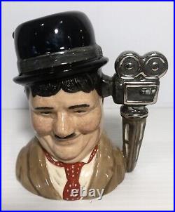 Royal Doulton Character Jugs Laurel and Hardy D7008 / D7009 (with COA)