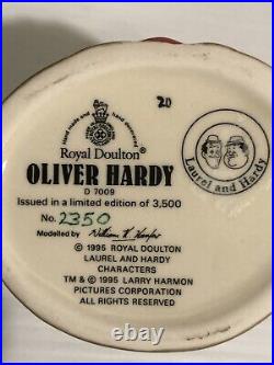 Royal Doulton Character Jugs Laurel and Hardy D7008 / D7009 (with COA)