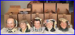 Royal Doulton Character Jugs Lot Of 5 In Boxes