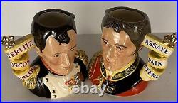 Royal Doulton Character Jugs Napoleon and Wellington D7001 & D7002