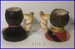 Royal Doulton Character Jugs Napoleon and Wellington D7001 & D7002 with COA