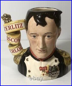 Royal Doulton Character Jugs Napoleon and Wellington D7001 & D7002 with COA