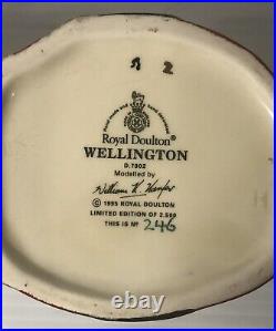 Royal Doulton Character Jugs Napoleon and Wellington D7001 & D7002 with COA