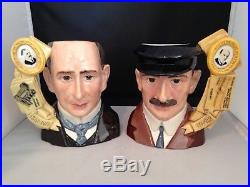Royal Doulton Character Jugs Orville Wright & Wilbur Wright D7178 & D7179