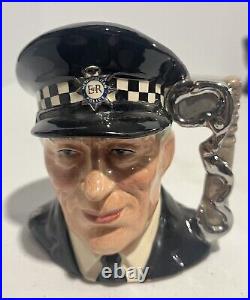 Royal Doulton Character Jugs Policeman Fireman Postman & Engine Driver Small 4