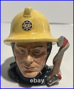 Royal Doulton Character Jugs Policeman Fireman Postman & Engine Driver Small 4