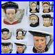 Royal Doulton Character Jugs Set -8 with Henry VIII, Six Wives & Sir Thomas Large