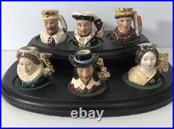 Royal Doulton Character Jugs Set of Kings & Queens of the Realm