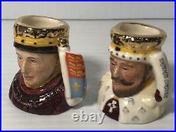 Royal Doulton Character Jugs Set of Kings & Queens of the Realm