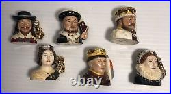 Royal Doulton Character Jugs Set of Kings & Queens of the Realm