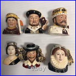 Royal Doulton Character Jugs Set of Kings & Queens of the Realm
