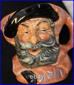Royal Doulton Character Jugs Small Size Falstaff Mark Twain & Benjamin Franklin