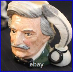 Royal Doulton Character Jugs Small Size Falstaff Mark Twain & Benjamin Franklin Royal Doulton Character Jugs Small Size Falstaff Mark Twain & Benjamin Franklin