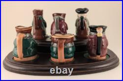 Royal Doulton Character Jugs TINY TOBY full SET #905/2500 with COA & Display