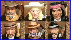 Royal Doulton Character Jugs WILD WEST COLLECTION (All 6 in perfect condition)