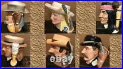 Royal Doulton Character Jugs WILD WEST COLLECTION (All 6 in perfect condition)