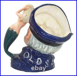 Royal Doulton Character Mug/Jug Old Salt with Mermaid Handle D6551 1960