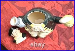 Royal Doulton Character Teapot LONG JOHN SILVER D6853 & FALSTAFF D6854, 1989