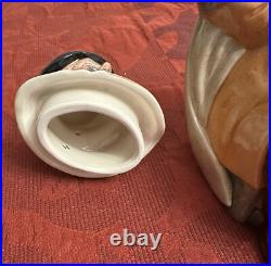 Royal Doulton Character Teapot LONG JOHN SILVER D6853 & FALSTAFF D6854, 1989