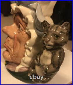 Royal Doulton Character Toby Jug Cook and The Cheshire Cat Large D6842
