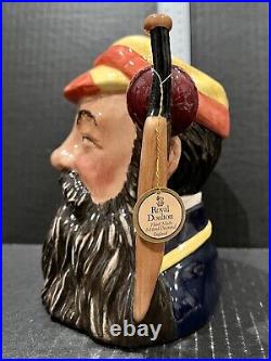 Royal Doulton Character Toby Jug D7032 W. G. Grace Test Cricket RARE! Ships Free