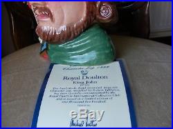 Royal Doulton Character Toby Jug King John D7125 Limited Edition MINT