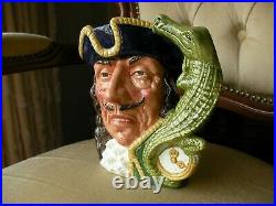 Royal Doulton Character Toby Jug Large Captain Hook D6597 Superior Detail