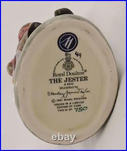 Royal Doulton Character Toby Jug The Jester D6910 Limited Edition #750 5 Medium