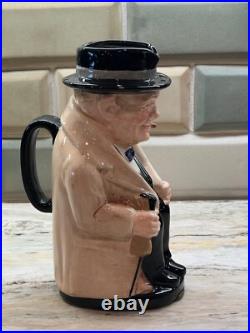 Royal Doulton Character Toby Jug Winston Churchill 9 Large Royal Doulton Character Toby Jug Winston Churchill 9 Large