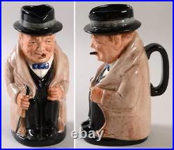 Royal Doulton Character Toby Jug Winston Churchill-Medium No Box 77428