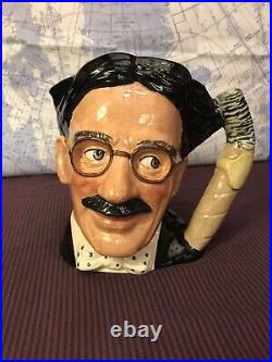 Royal Doulton Character Toby Jugs GROUCHO MARX D6710 & W. C. FIELDS D6674