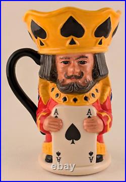 Royal Doulton Character Toby Jugs King And Queen Of Clubs Spades Diamonds