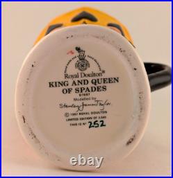 Royal Doulton Character Toby Jugs King And Queen Of Clubs Spades Diamonds