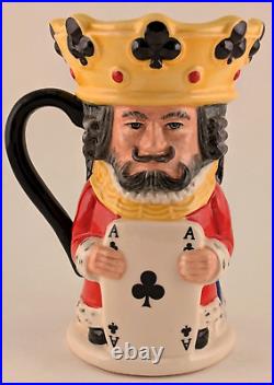 Royal Doulton Character Toby Jugs King And Queen Of Clubs Spades Diamonds