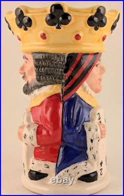 Royal Doulton Character Toby Jugs King And Queen Of Clubs Spades Diamonds