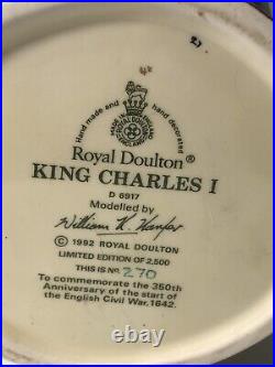 Royal Doulton Character Topy Jug King Charles I D6917 (Ltd. Edition of 2500)