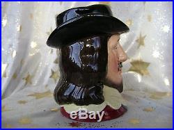 Royal Doulton Character jug Oliver Cromwell and king Charles small matching