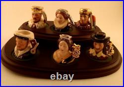 Royal Doulton Character jugs KINGS & QUEENS OF THE REALM Full Set with COA