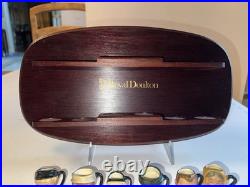 Royal Doulton Charles Dickens Commemorative Set 12 Character Jugs & Shelf