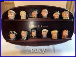 Royal Doulton Charles Dickens Commemorative Set 12 Character Jugs & Shelf Royal Doulton Charles Dickens Commemorative Set 12 Character Jugs & Shelf