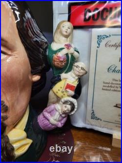 Royal Doulton Charles Dickens D6939, Ltd Ed 389/2500, never displayed, with CoA Royal Doulton Charles Dickens D6939, Ltd Ed 389/2500, never displayed, with CoA