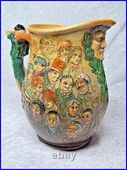 Royal Doulton Charles Dickens Jug Character Pitcher Pascoe 10.5 Signed Noke