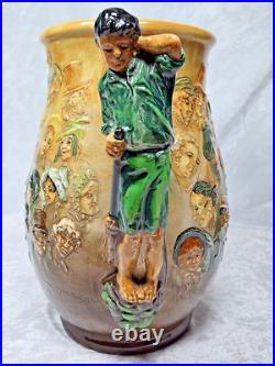 Royal Doulton Charles Dickens Jug Character Pitcher Pascoe 10.5 Signed Noke